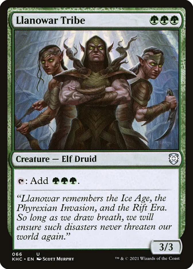 Card image of Llanowar Tribe