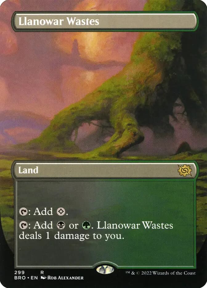 Card image of Llanowar Wastes