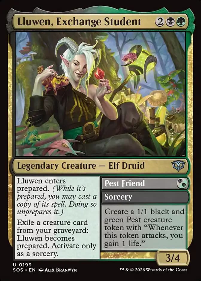 Card image of Lluwen, Exchange Student / Pest Friend