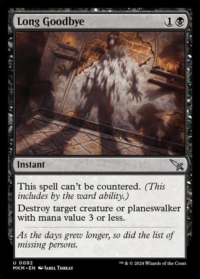 Card image of Long Goodbye