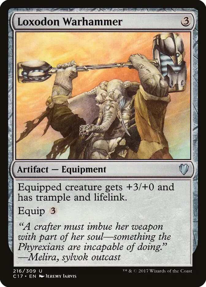 Card image of Loxodon Warhammer