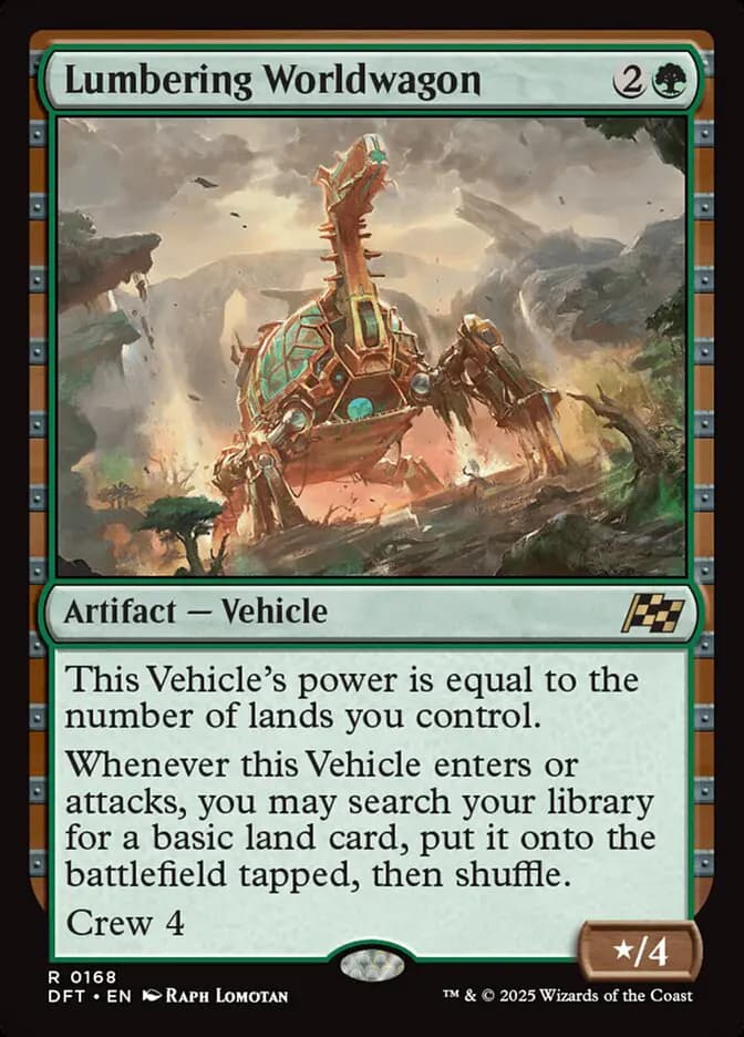 Card image of Lumbering Worldwagon