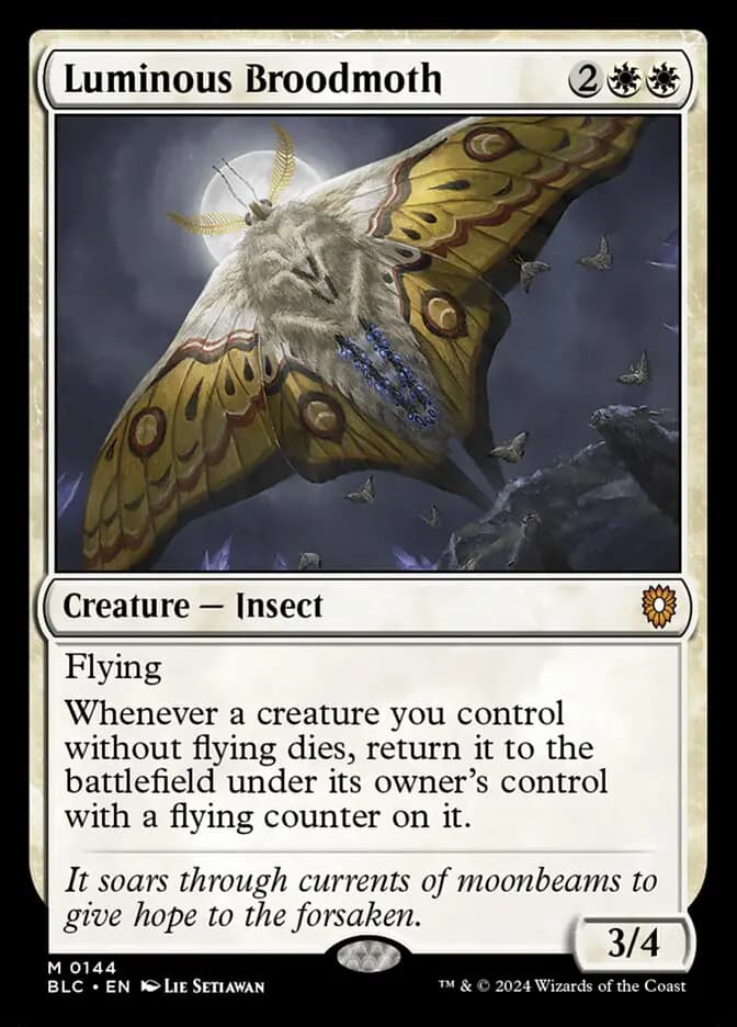 Card image of Luminous Broodmoth