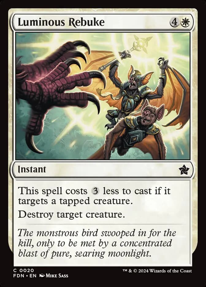 Card image of Luminous Rebuke