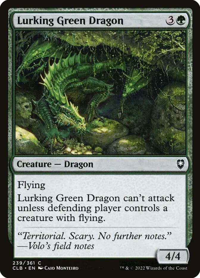 Card image of Lurking Green Dragon