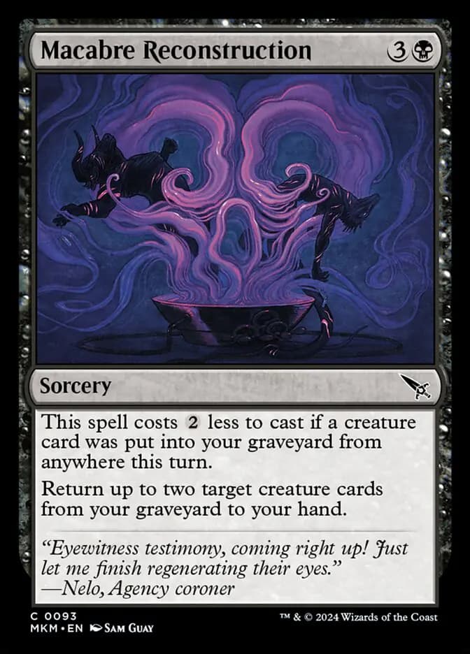 Card image of Macabre Reconstruction