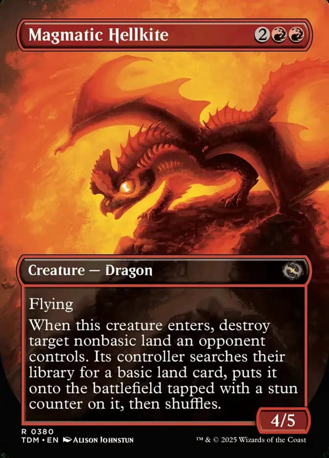 Card image of Magmatic Hellkite / Magmatic Hellkite