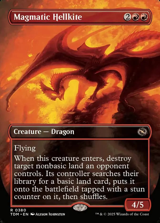 Card image of Magmatic Hellkite / Magmatic Hellkite