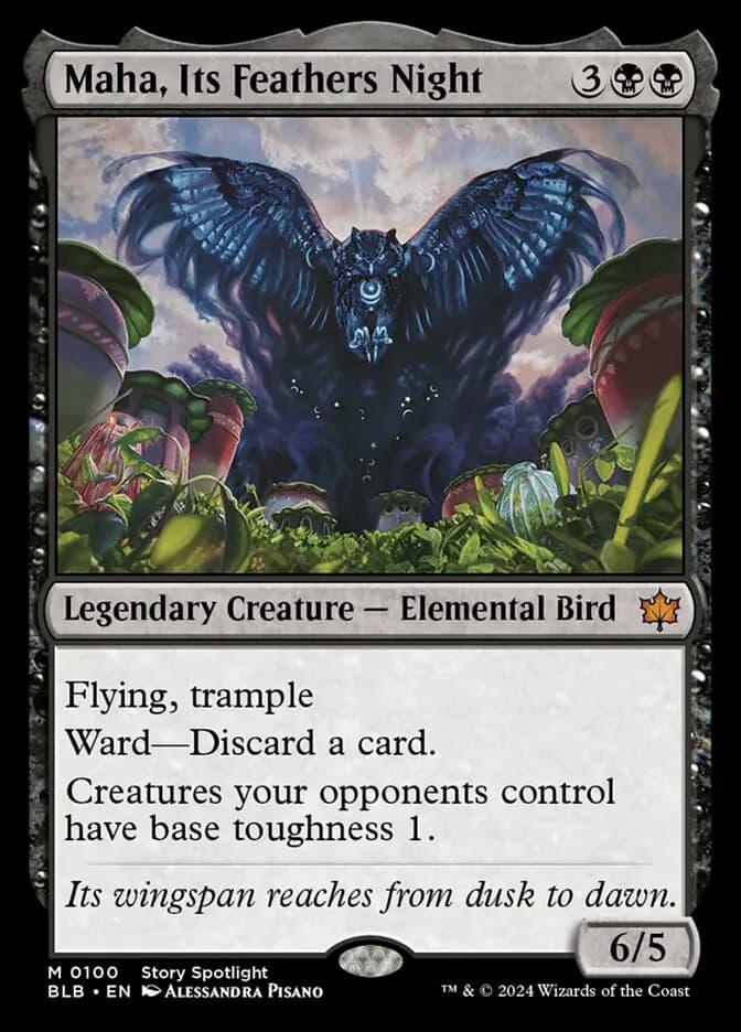 Card image of Maha, Its Feathers Night