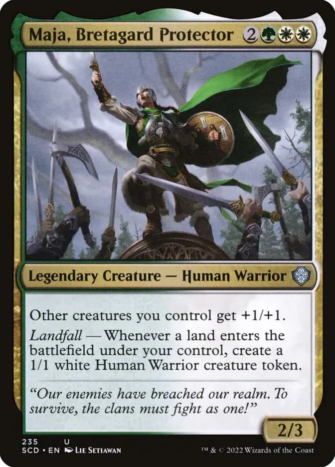 Card image of Maja, Bretagard Protector