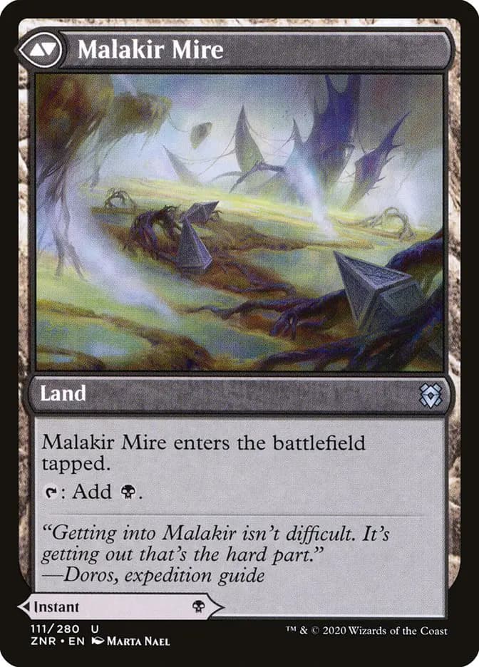Card image of Malakir Rebirth / Malakir Mire