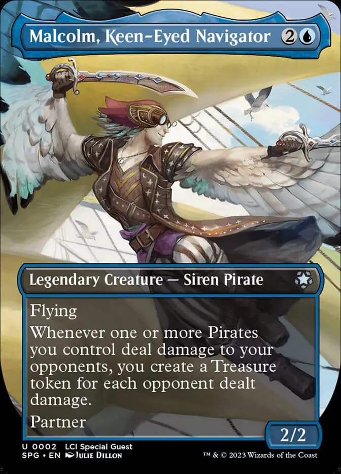 Card image of Malcolm, Keen-Eyed Navigator