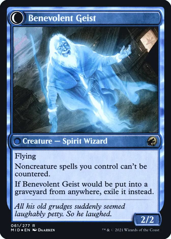 Card image of Malevolent Hermit / Benevolent Geist