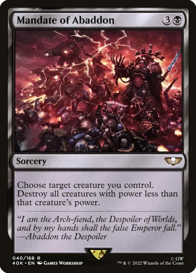 Card image of Mandate of Abaddon