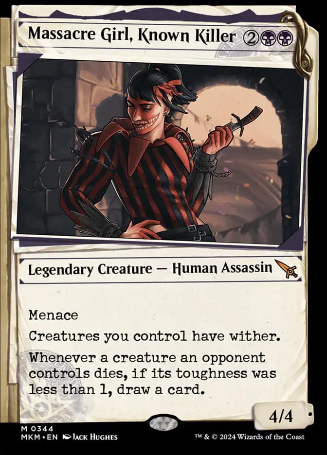 Card image of Massacre Girl, Known Killer