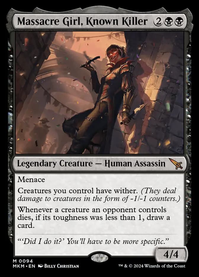 Card image of Massacre Girl, Known Killer
