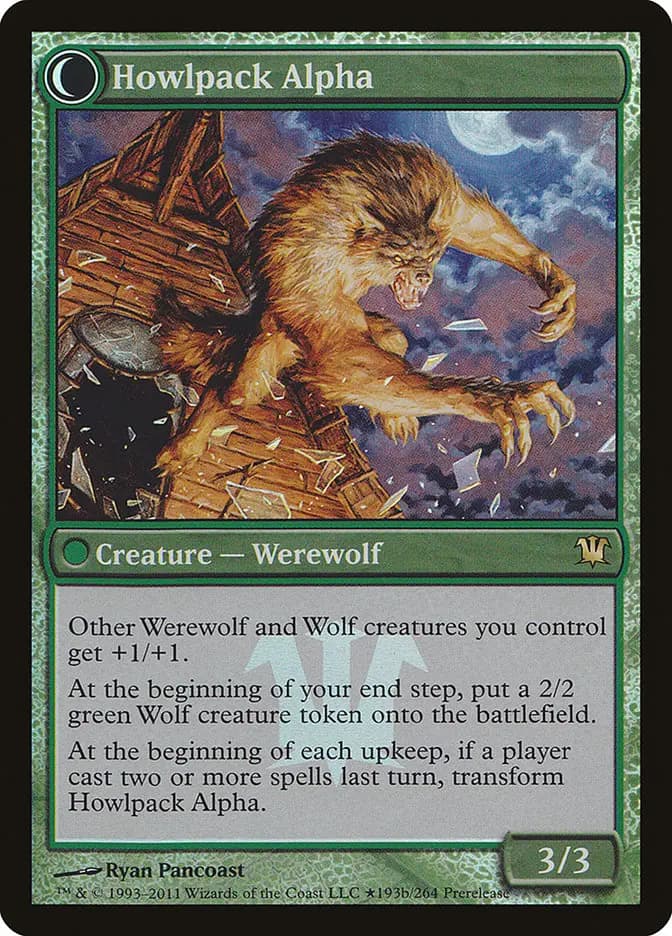 Card image of Mayor of Avabruck / Howlpack Alpha