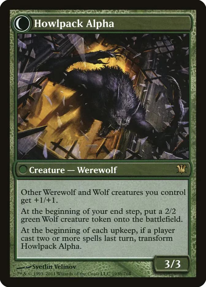 Card image of Mayor of Avabruck / Howlpack Alpha