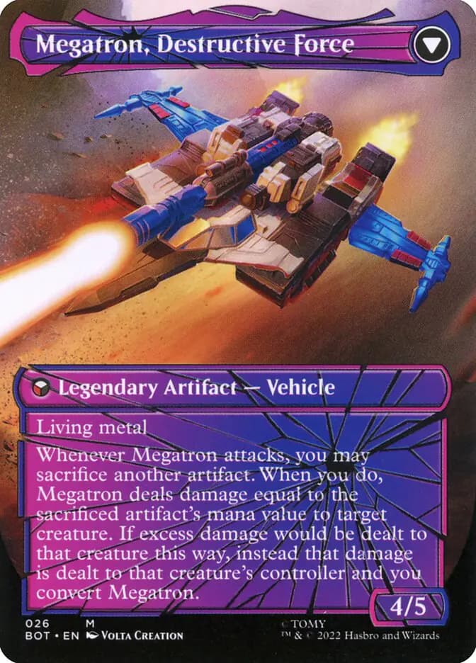 Card image of Megatron, Tyrant / Megatron, Destructive Force