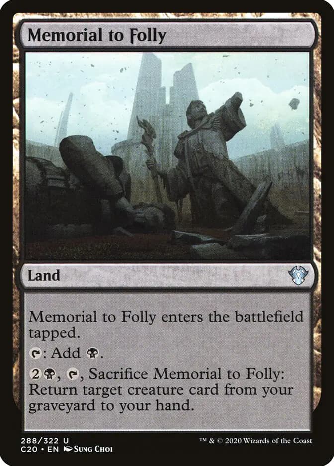 Card image of Memorial to Folly