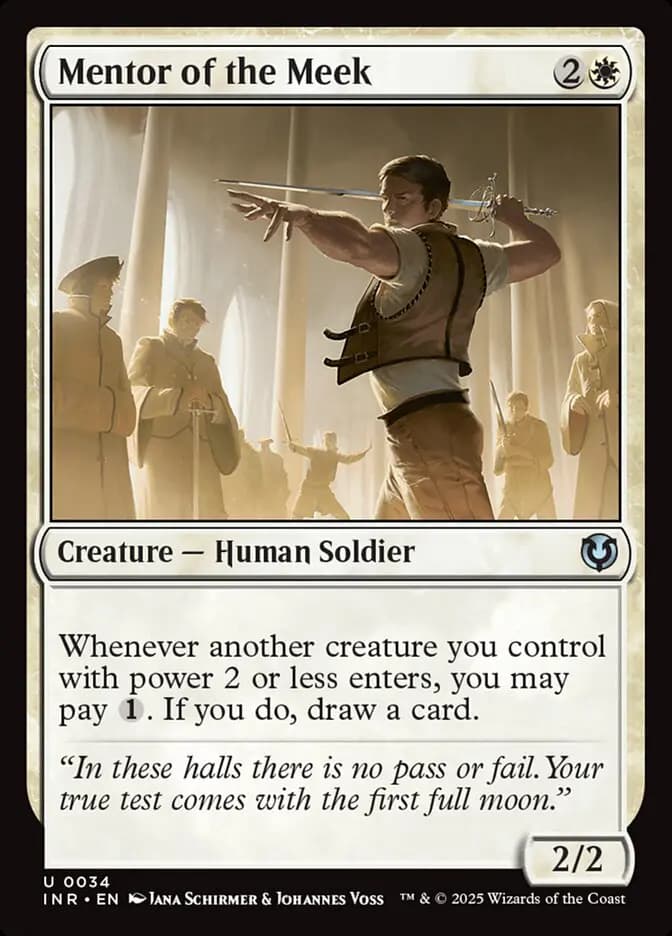 Card image of Mentor of the Meek