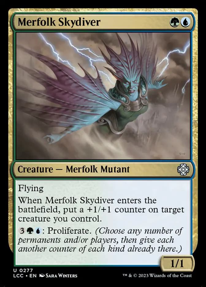 Card image of Merfolk Skydiver