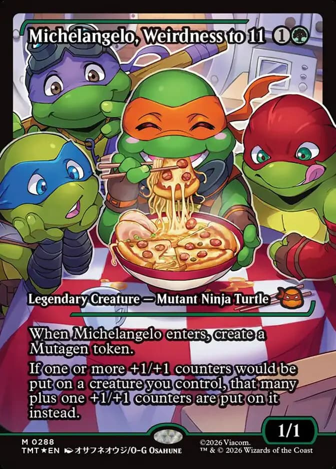 Card image of Michelangelo, Weirdness to 11