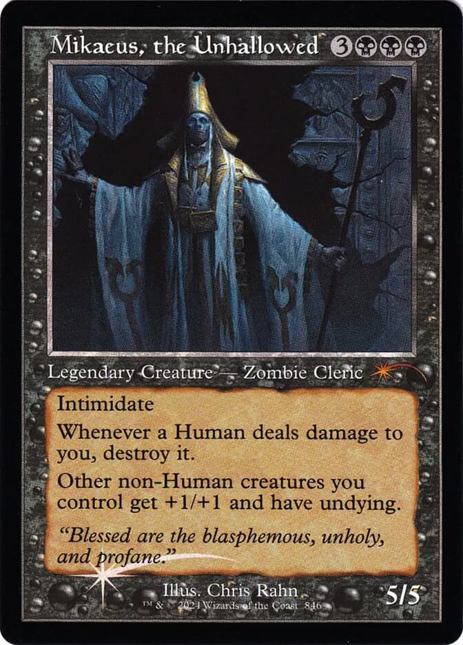 Card image of Mikaeus, the Unhallowed