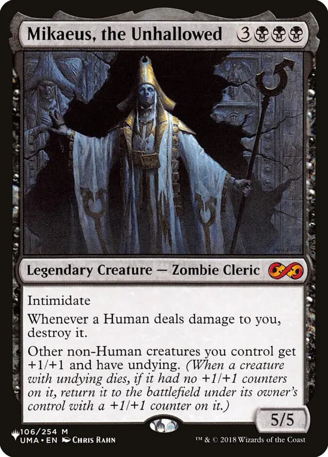Card image of Mikaeus, the Unhallowed