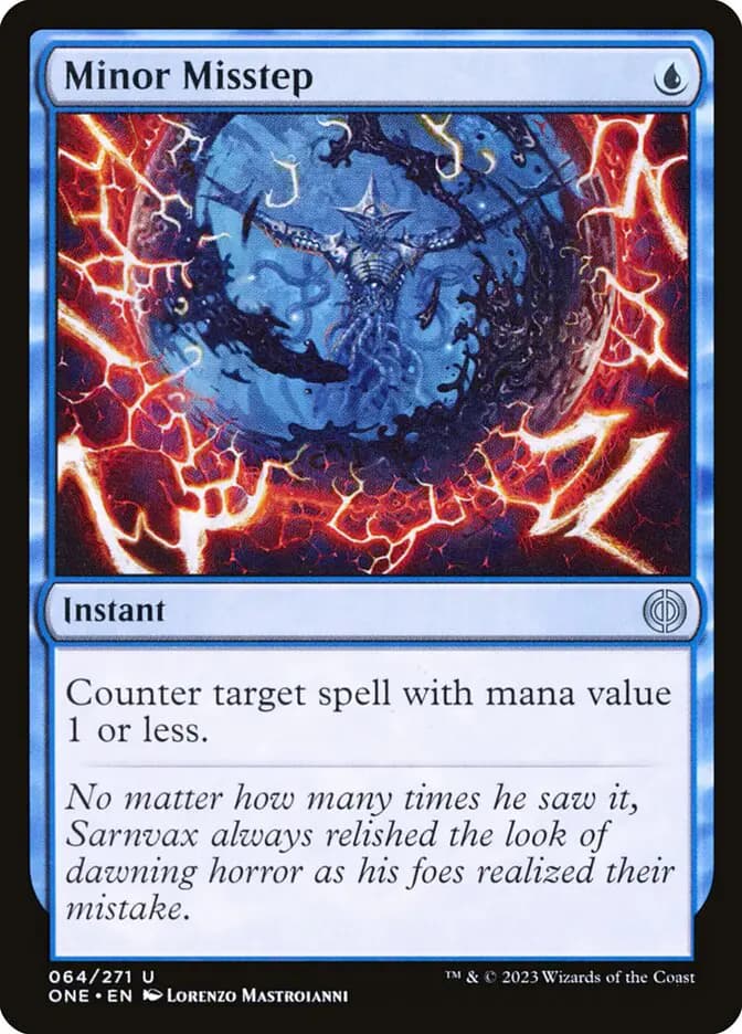 Card image of Minor Misstep