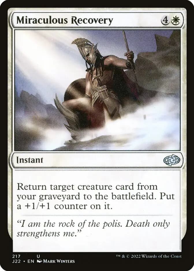 Card image of Miraculous Recovery