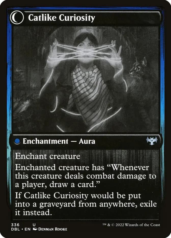 Card image of Mischievous Catgeist / Catlike Curiosity