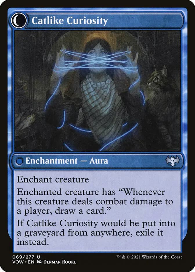 Card image of Mischievous Catgeist / Catlike Curiosity