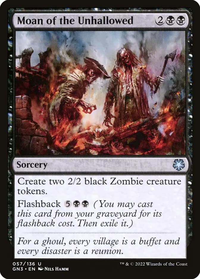 Card image of Moan of the Unhallowed