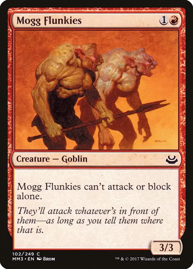Card image of Mogg Flunkies