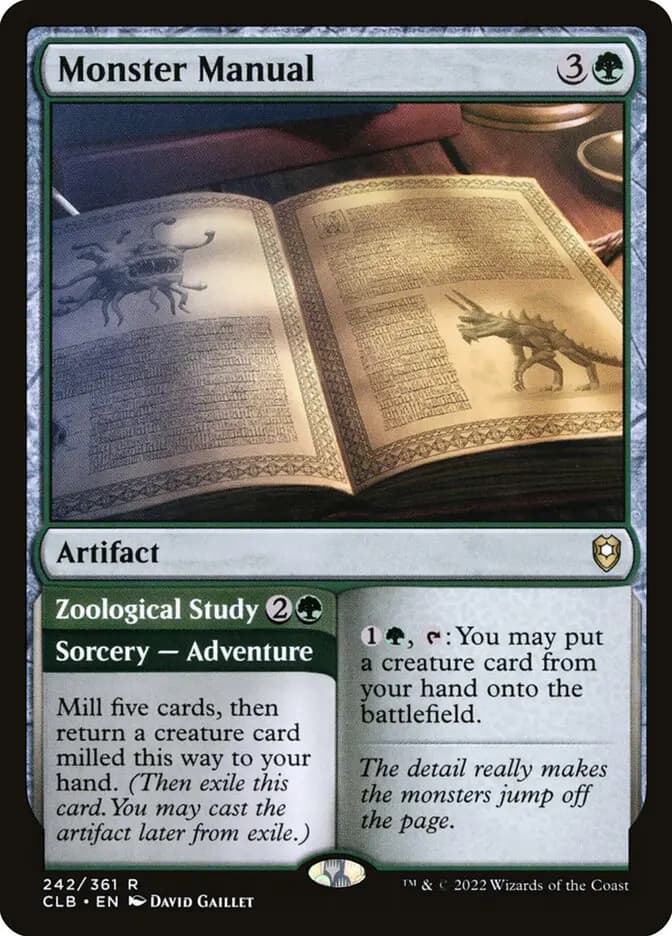 Card image of Monster Manual / Zoological Study
