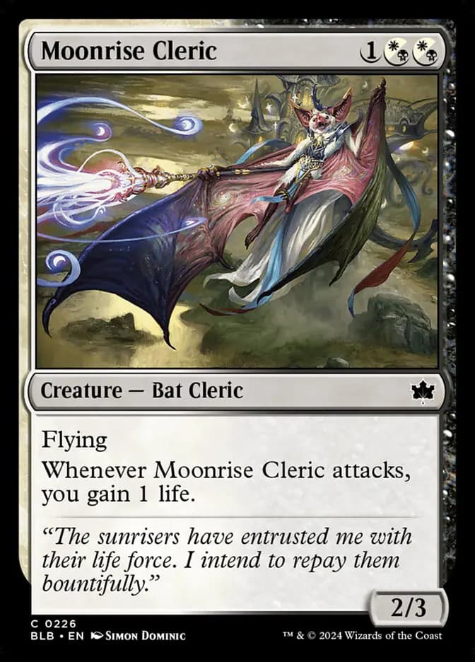 Card image of Moonrise Cleric
