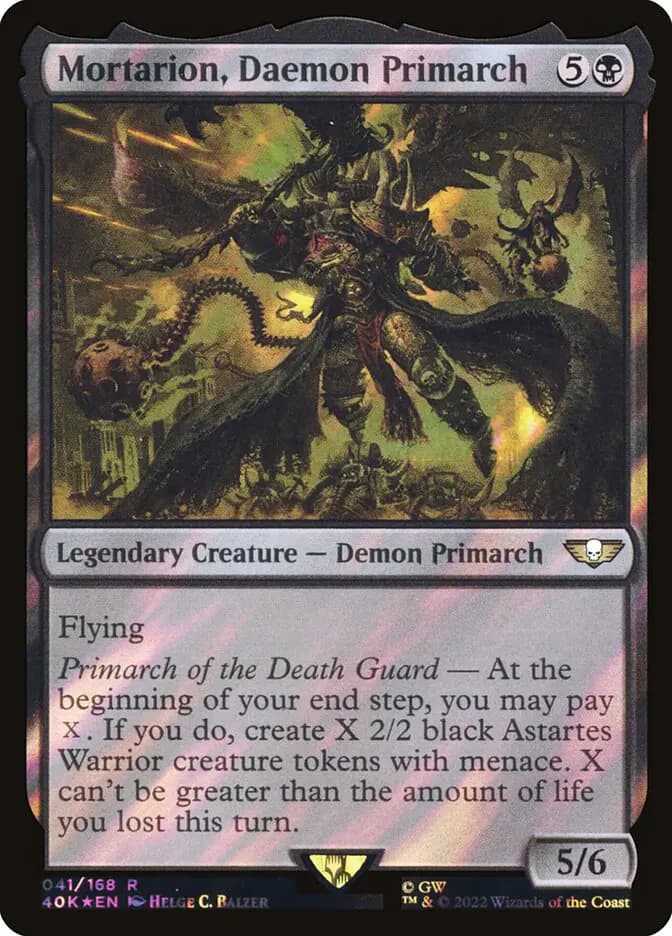 Card image of Mortarion, Daemon Primarch