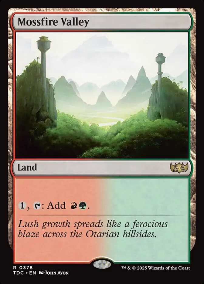 Card image of Mossfire Valley