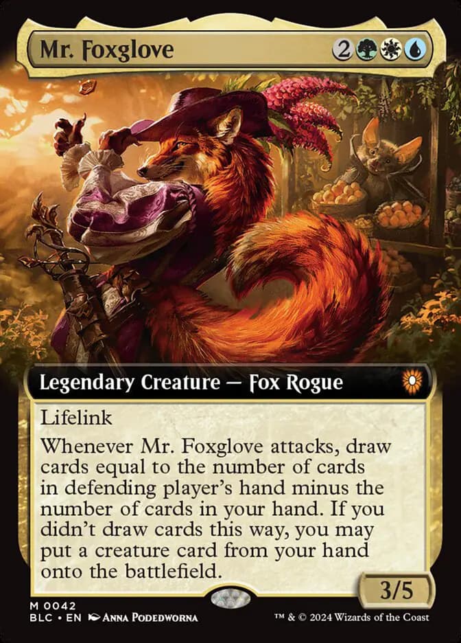 Card image of Mr. Foxglove