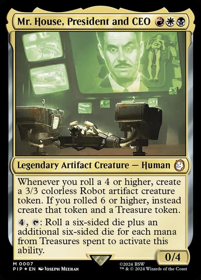 Card image of Mr. House, President and CEO