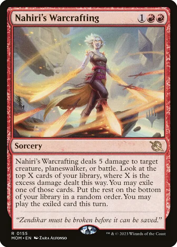 Card image of Nahiri's Warcrafting