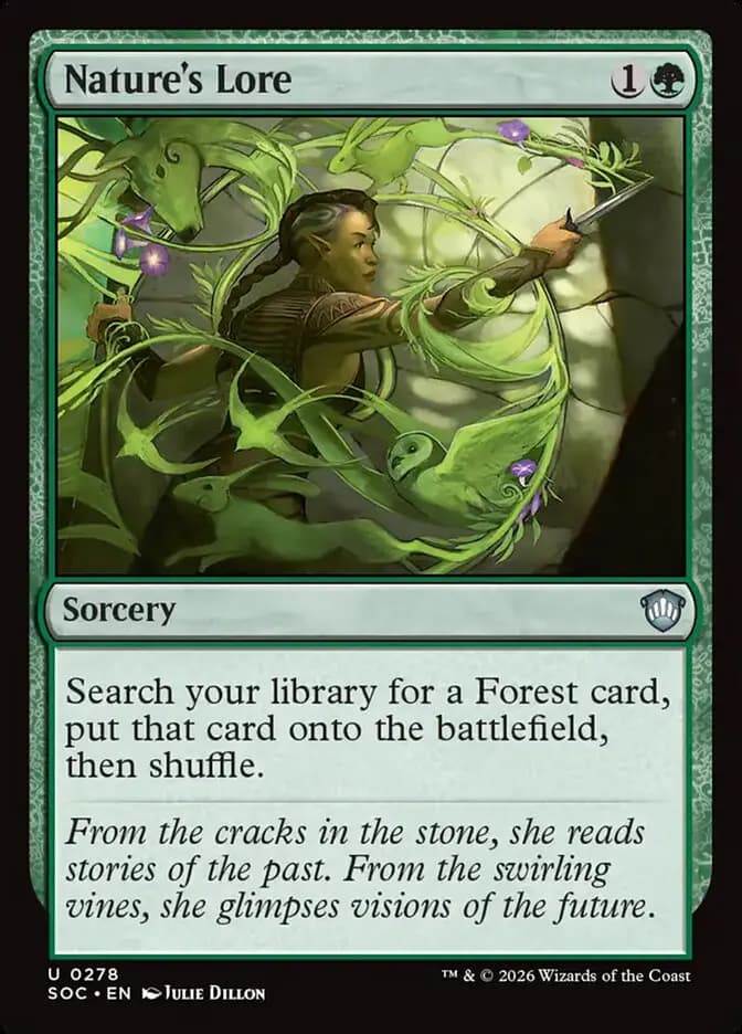 Card image of Nature's Lore