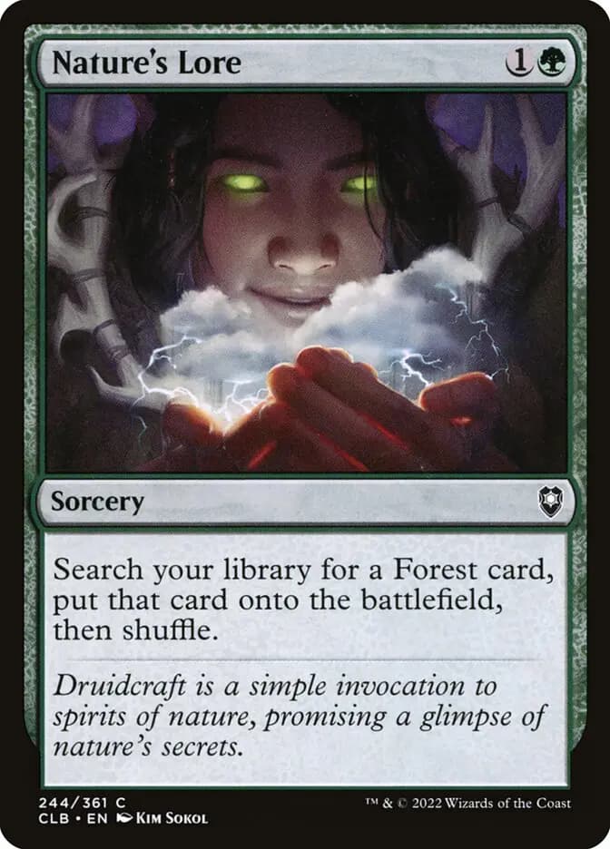 Card image of Nature's Lore