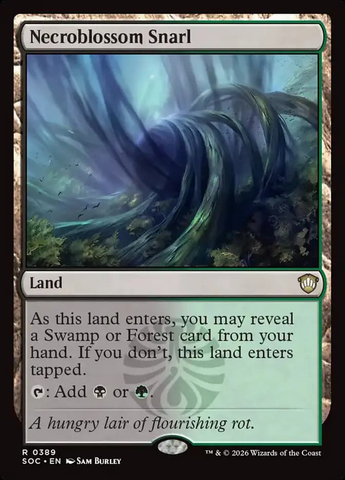 Card image of Necroblossom Snarl
