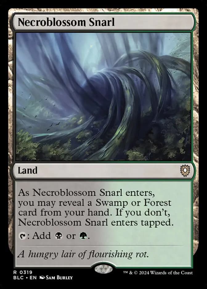 Card image of Necroblossom Snarl