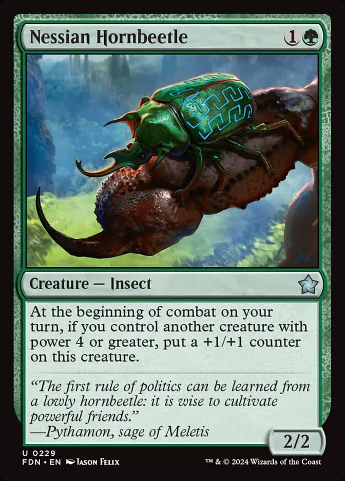 Card image of Nessian Hornbeetle