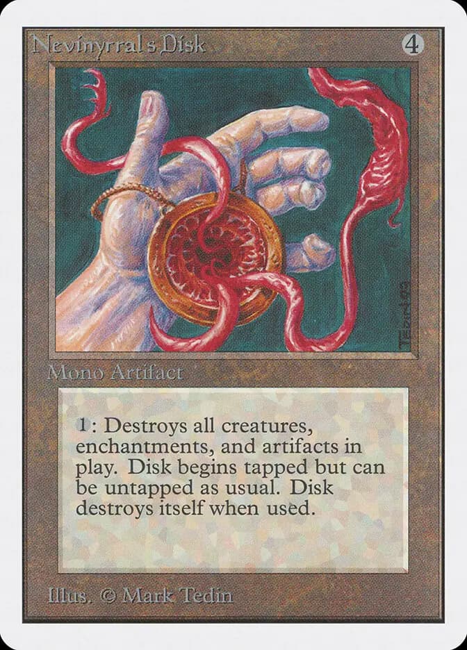 Card image of Nevinyrral's Disk