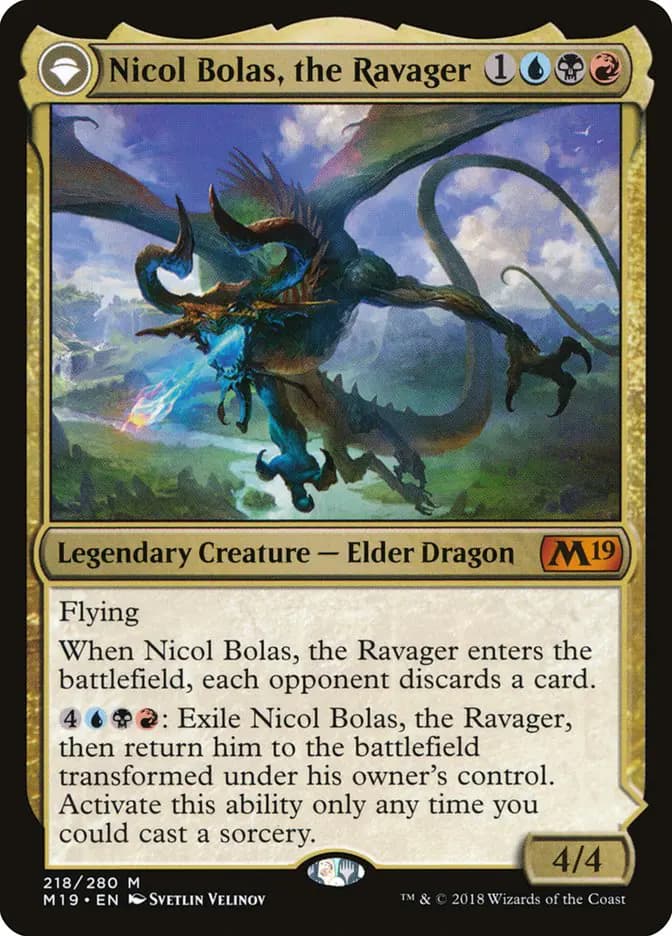Card image of Nicol Bolas, the Ravager / Nicol Bolas, the Arisen