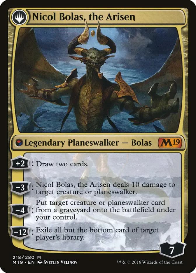Card image of Nicol Bolas, the Ravager / Nicol Bolas, the Arisen